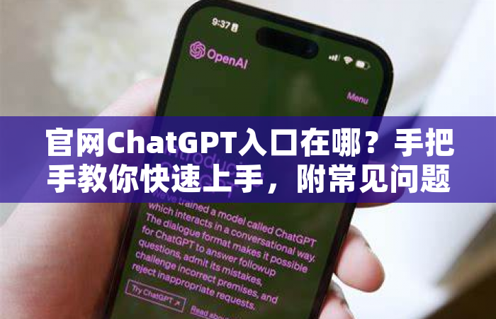 官网ChatGPT入口在哪？手把手教你快速上手，附常见问题解决指南