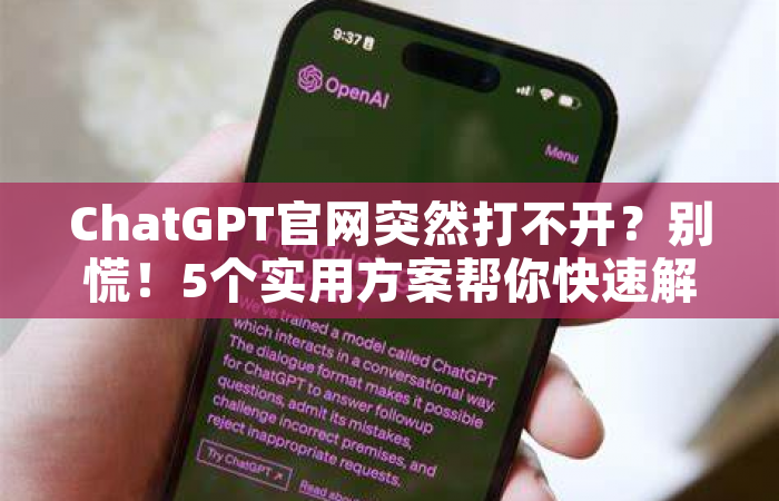 ChatGPT官网突然打不开？别慌！5个实用方案帮你快速解决