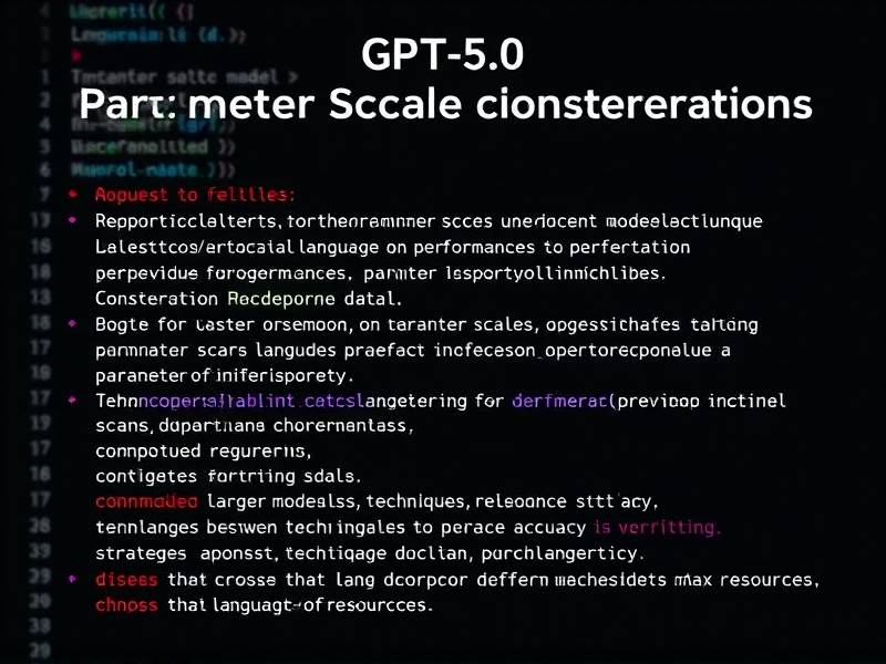 GPT-5.0参数规模解析，小白也能看懂的性能升级指南