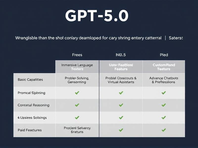 GPT-5.0到底有多强？2025年重磅升级全解析（附免费/付费功能对比）